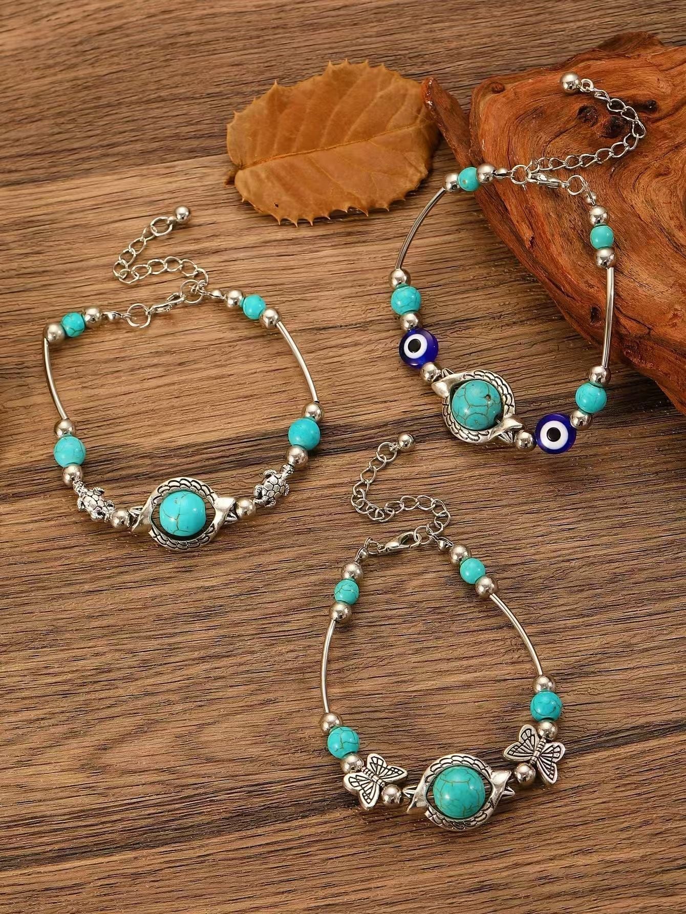 Wholesale Fashion jewelry all-match turquoise handmade bracelet